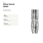 BULL'S Stone S1 90% silver barrel detail