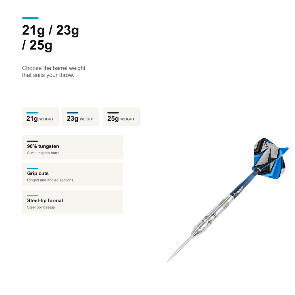 BULL'S Stone S1 90% 21g 23g and 25g weight options