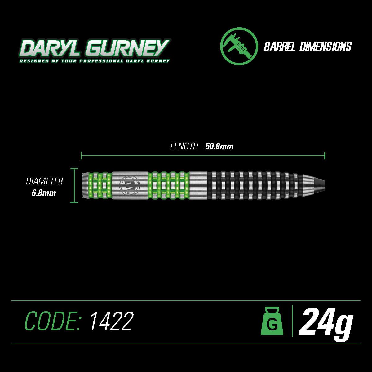 Winmau Daryl Gurney 90% Tungsten alloy darts GW Darts