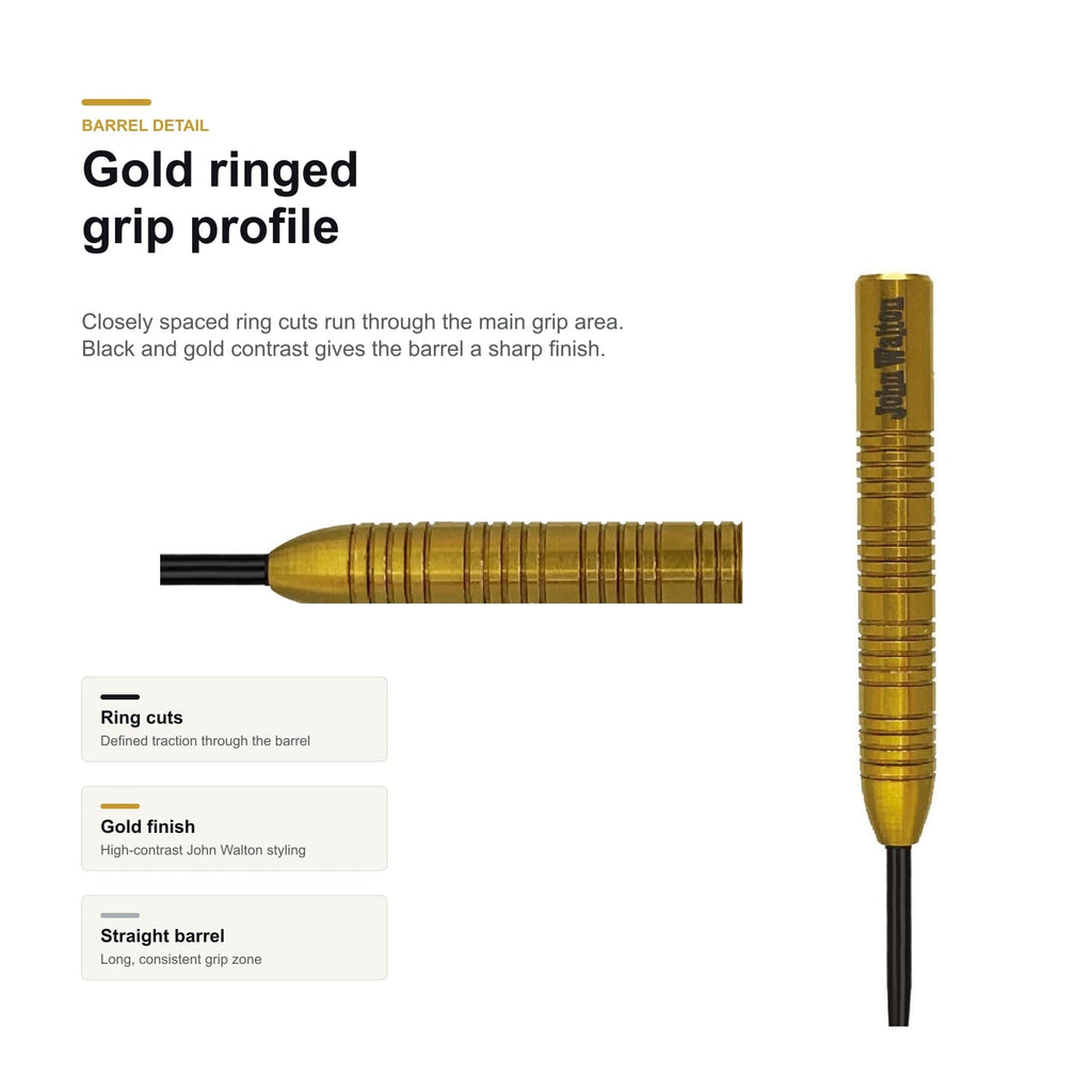 Datadart John Walton 90% gold ringed barrel detail