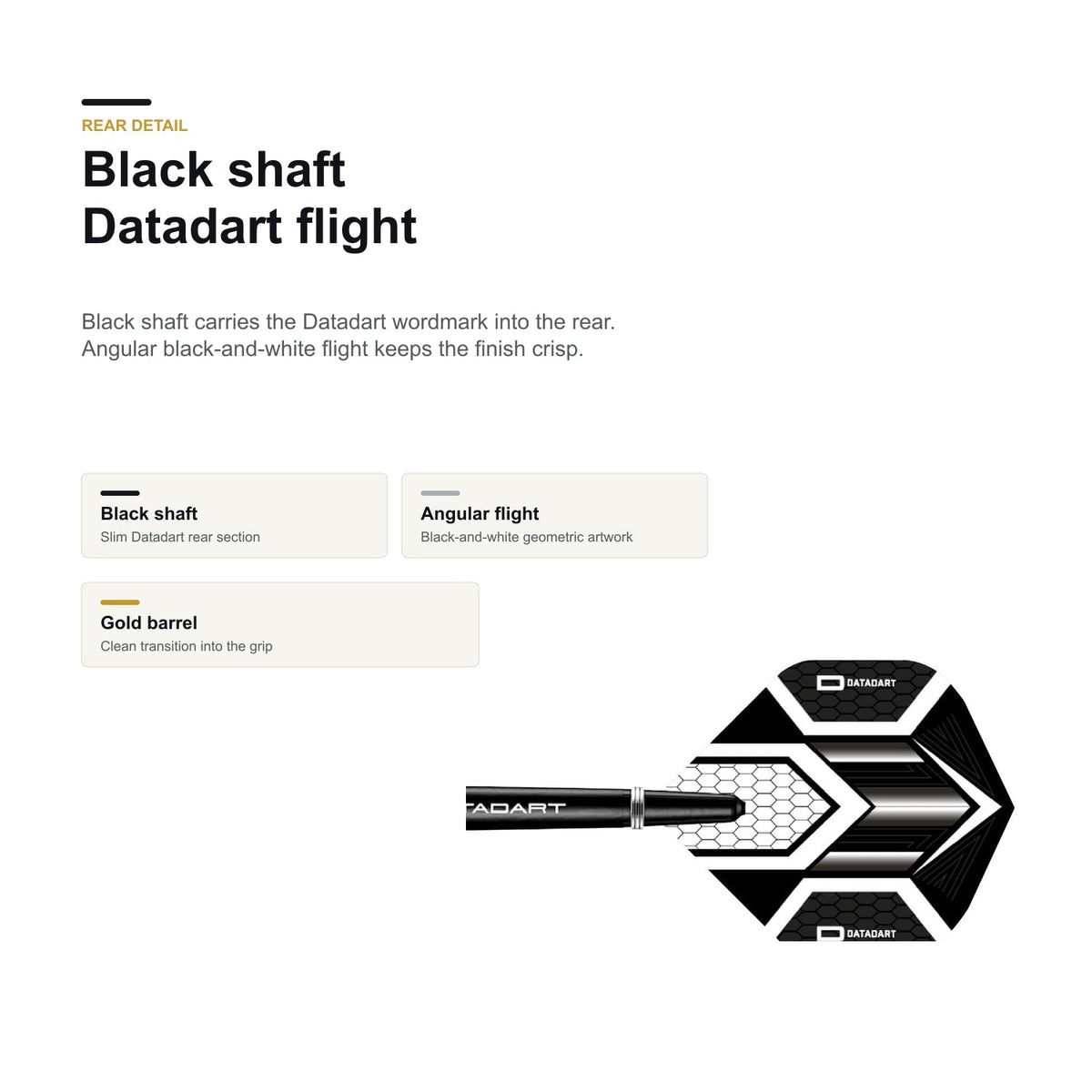 Datadart John Walton 90% shaft and flight detail