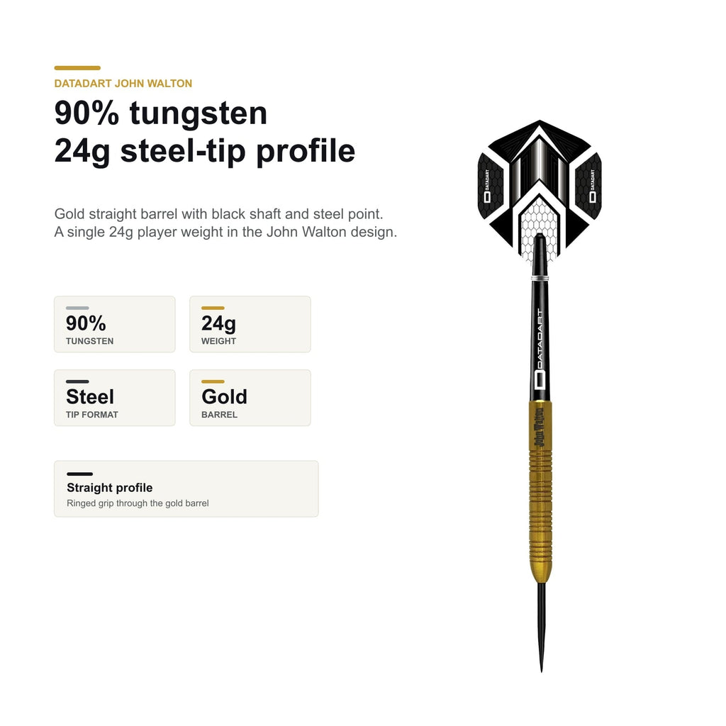 Datadart John Walton 90% tungsten 24g steel tip profile