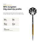Datadart John Walton 90% tungsten 24g steel tip profile