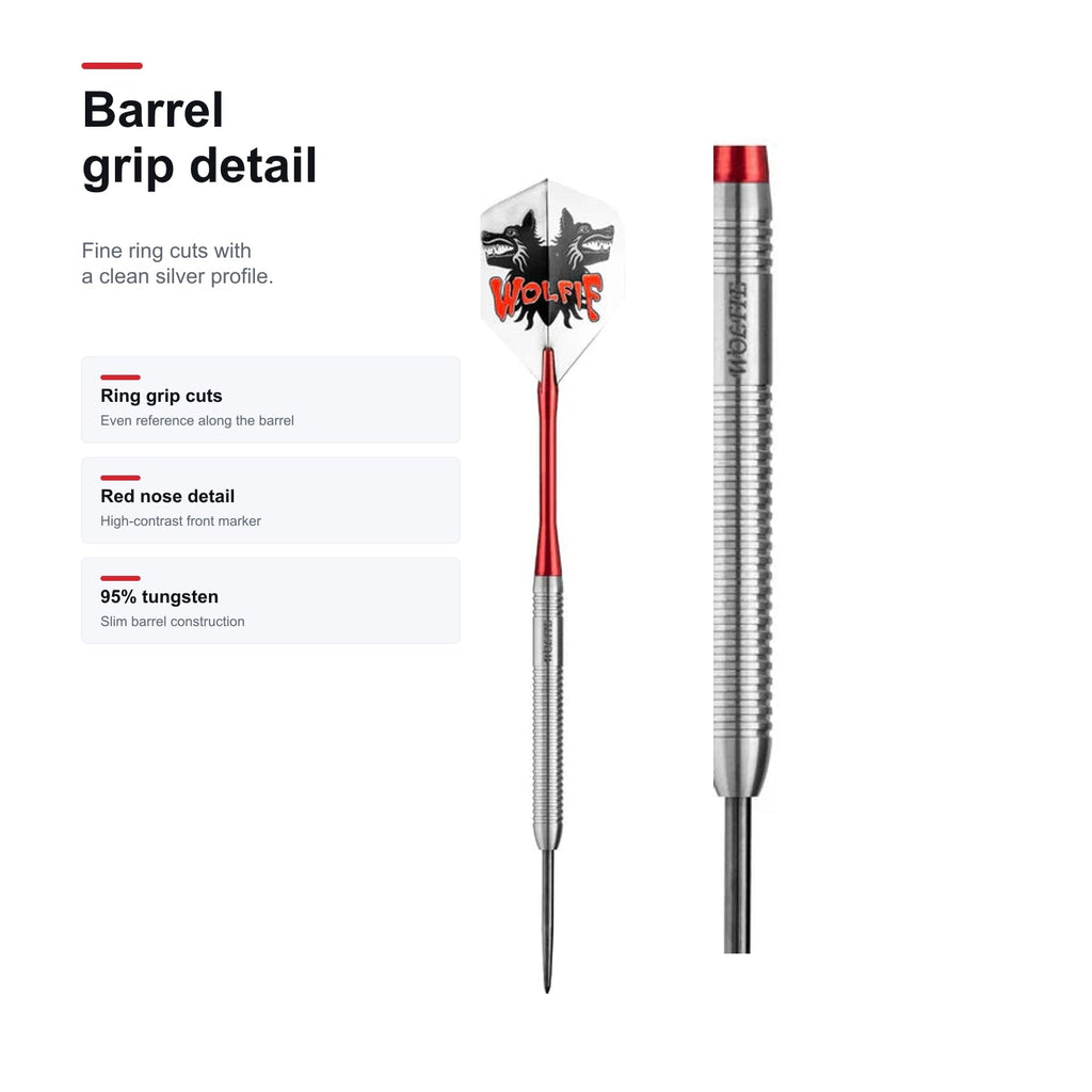 Datadart Martin Adams 95% darts barrel grip detail image