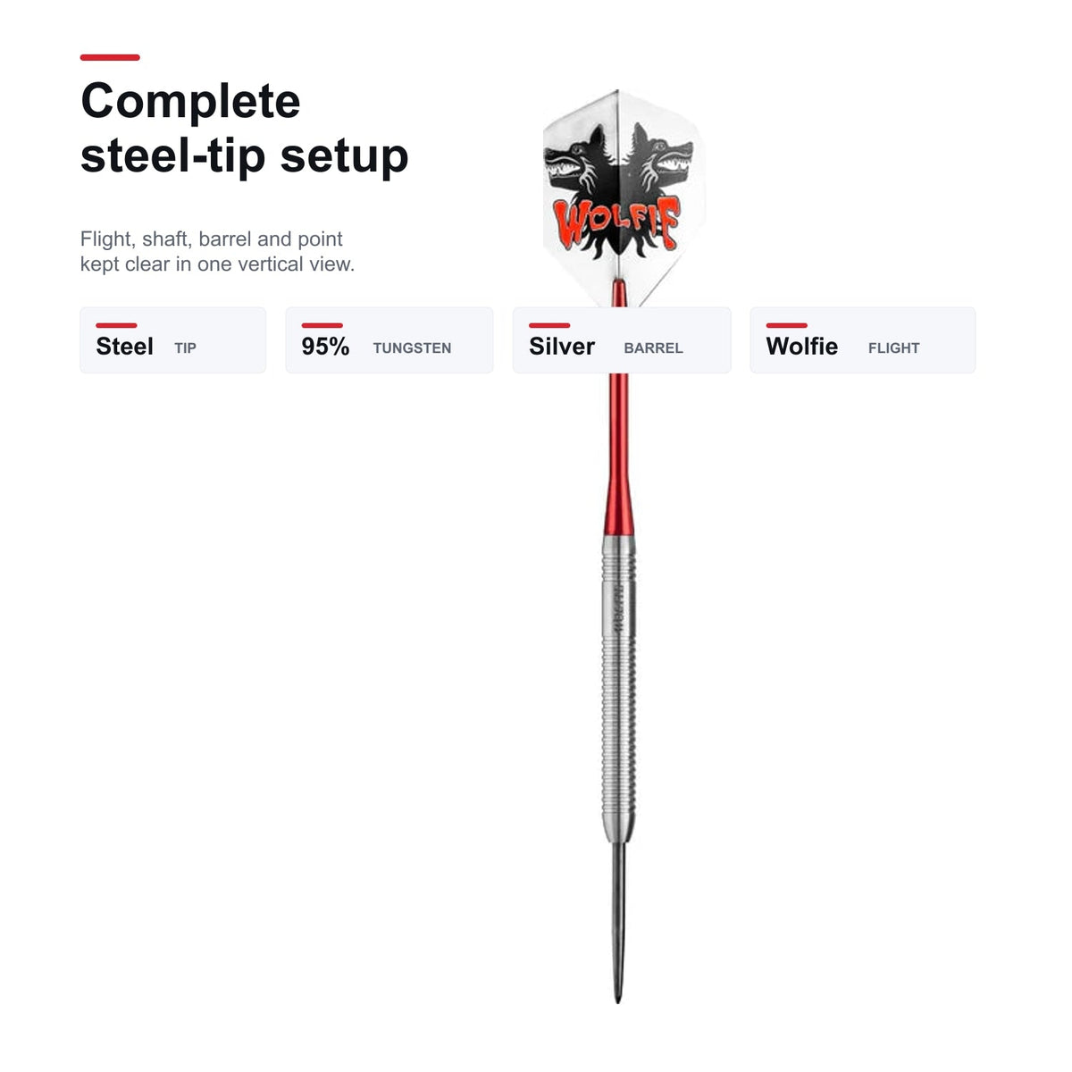 Datadart Martin Adams 95% darts complete steel-tip setup image
