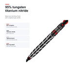 Harrows Atrax 95% tungsten titanium nitride finish