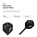 Harrows Black Knight 90% shaft and flight detail image