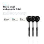 Harrows Black Knight 90% black silver graphite finish image