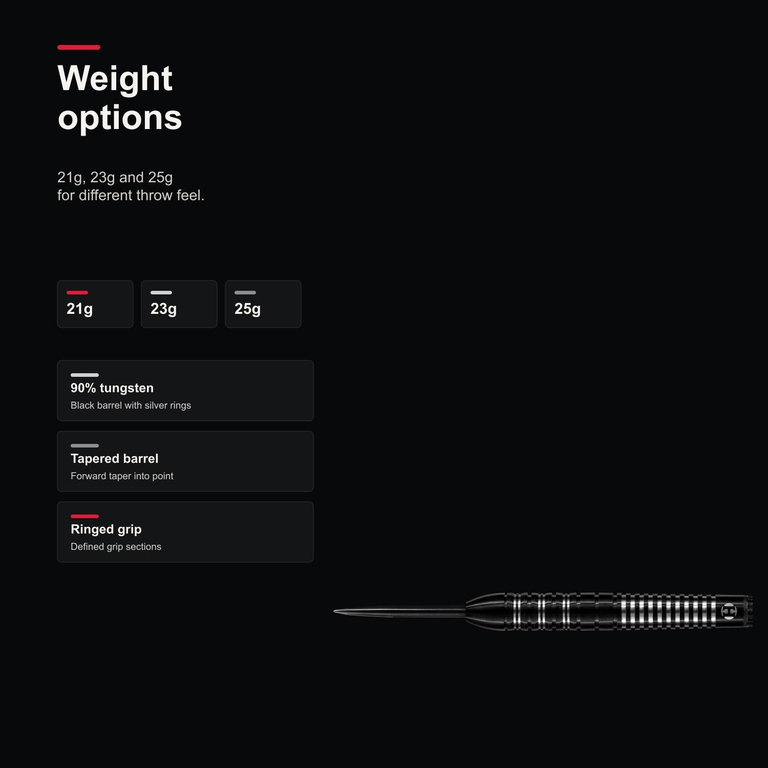 Harrows Damon Heta 90% darts 21g 23g 25g options