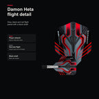 Harrows Damon Heta Natural 90% darts flight detail