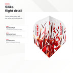 Harrows Damon Heta Series 2 90% darts Silika flight detail