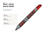 Harrows Damon Heta SERIES 3 90% red and silver barrel detail