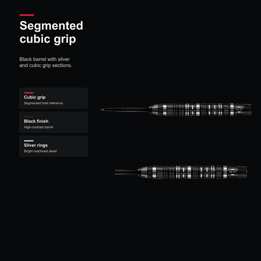 Harrows Magnum Reloaded 97% segmented cubic grip detail