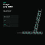 Harrows Oracle 90% ringed grip detail