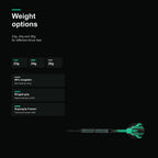 Harrows Oracle 90% darts weight options 23g 24g and 26g