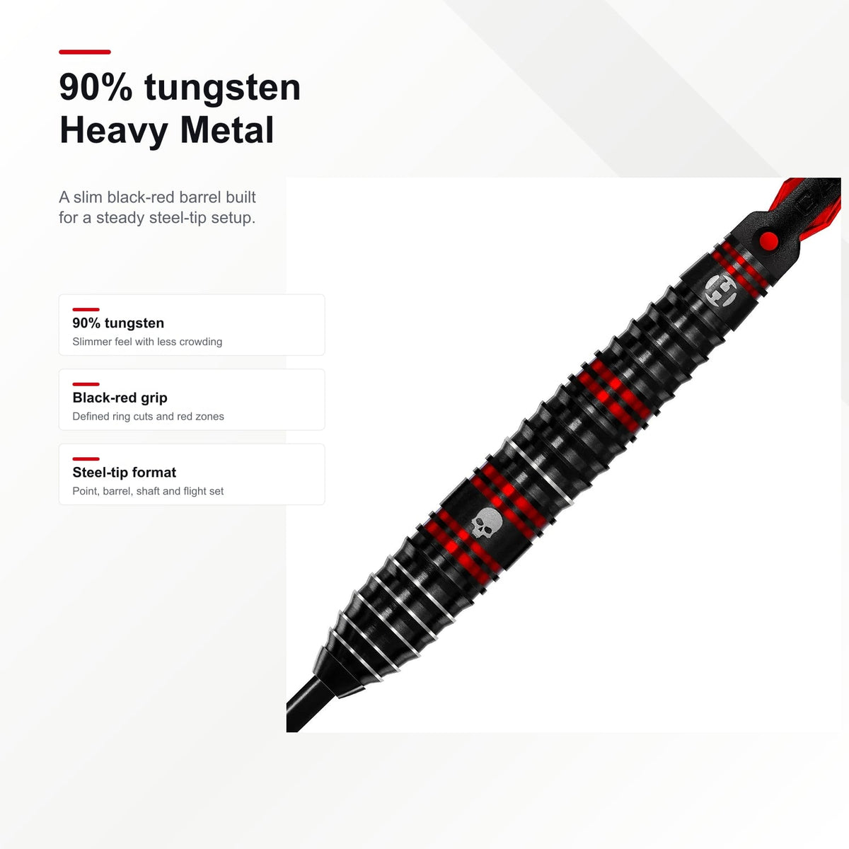 Harrows Ryan Searle 90% darts tungsten Heavy Metal finish