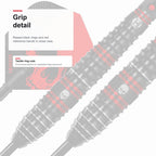 Harrows Ryan Searle 90% darts grip detail