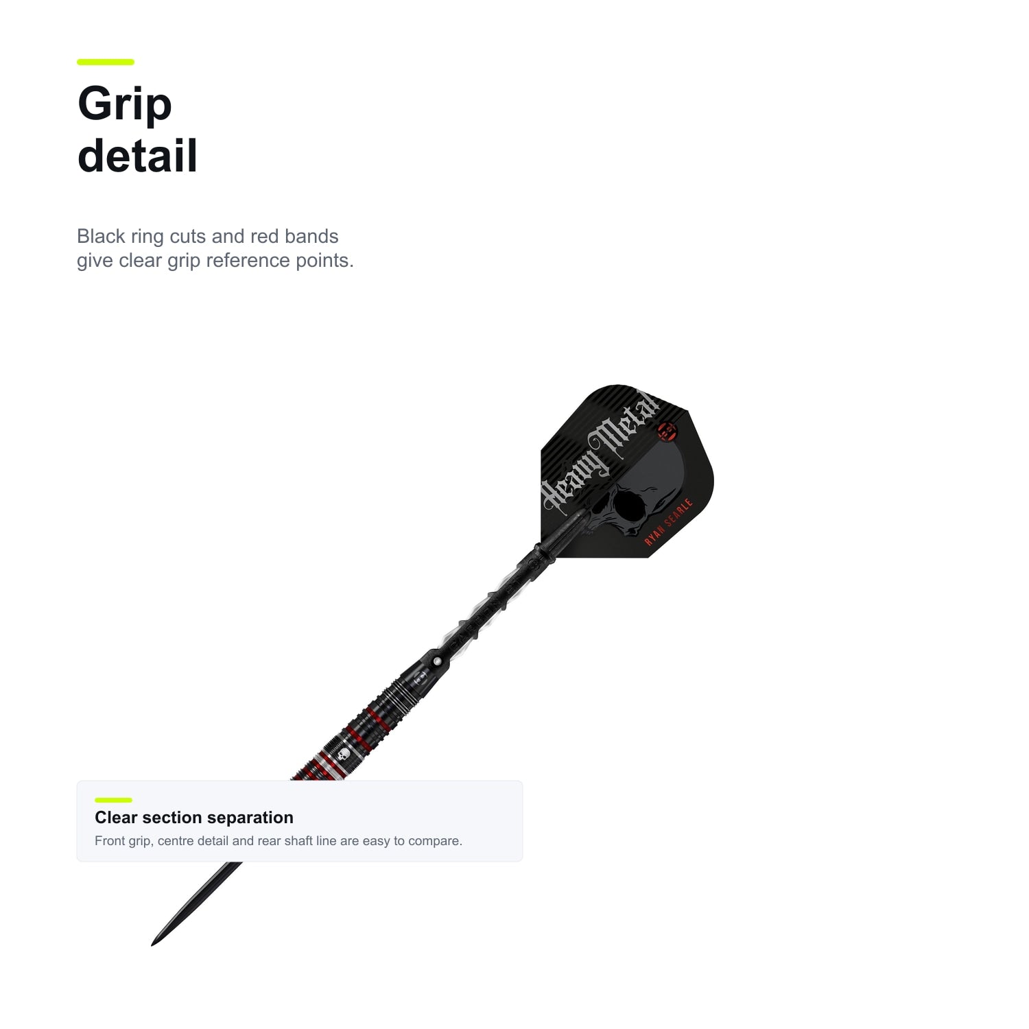Harrows Ryan Searle series 2 90% grip detail image