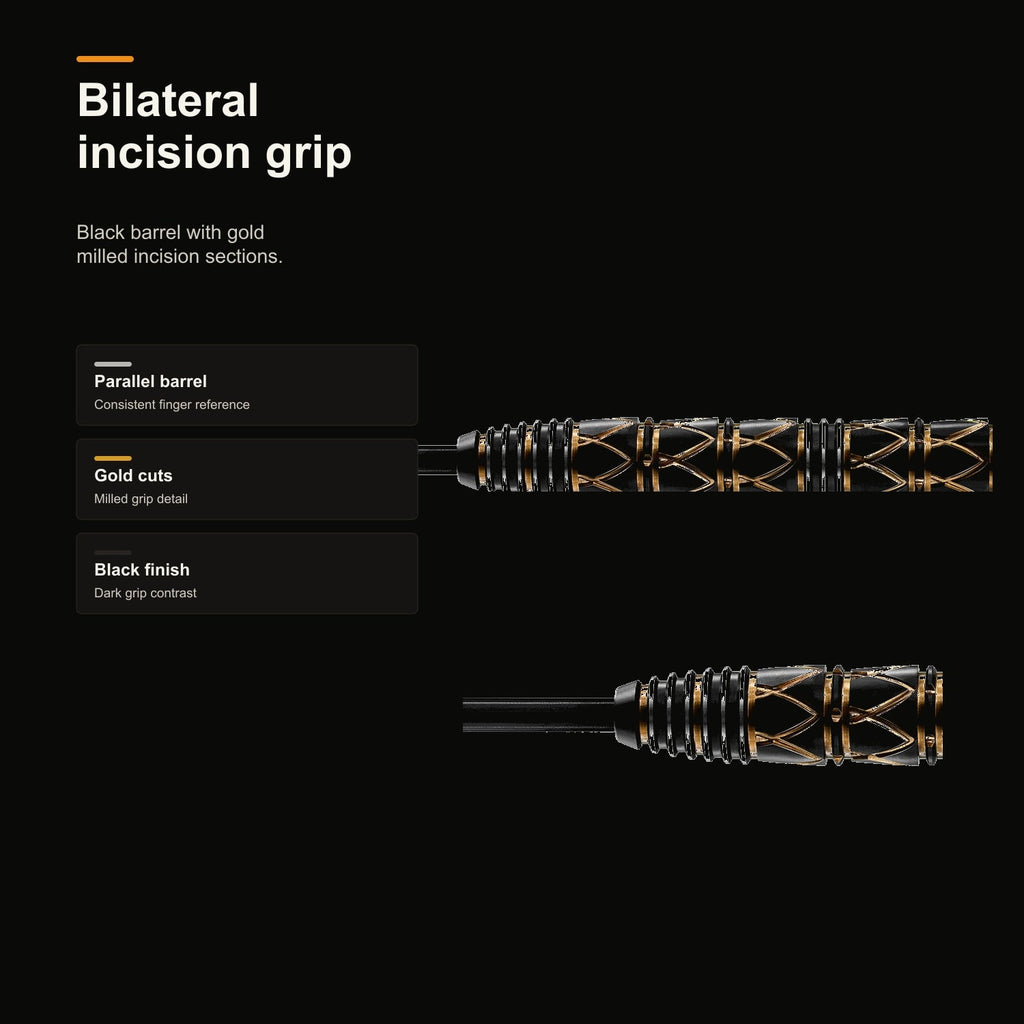 Harrows Taipan 90% bilateral incision grip detail