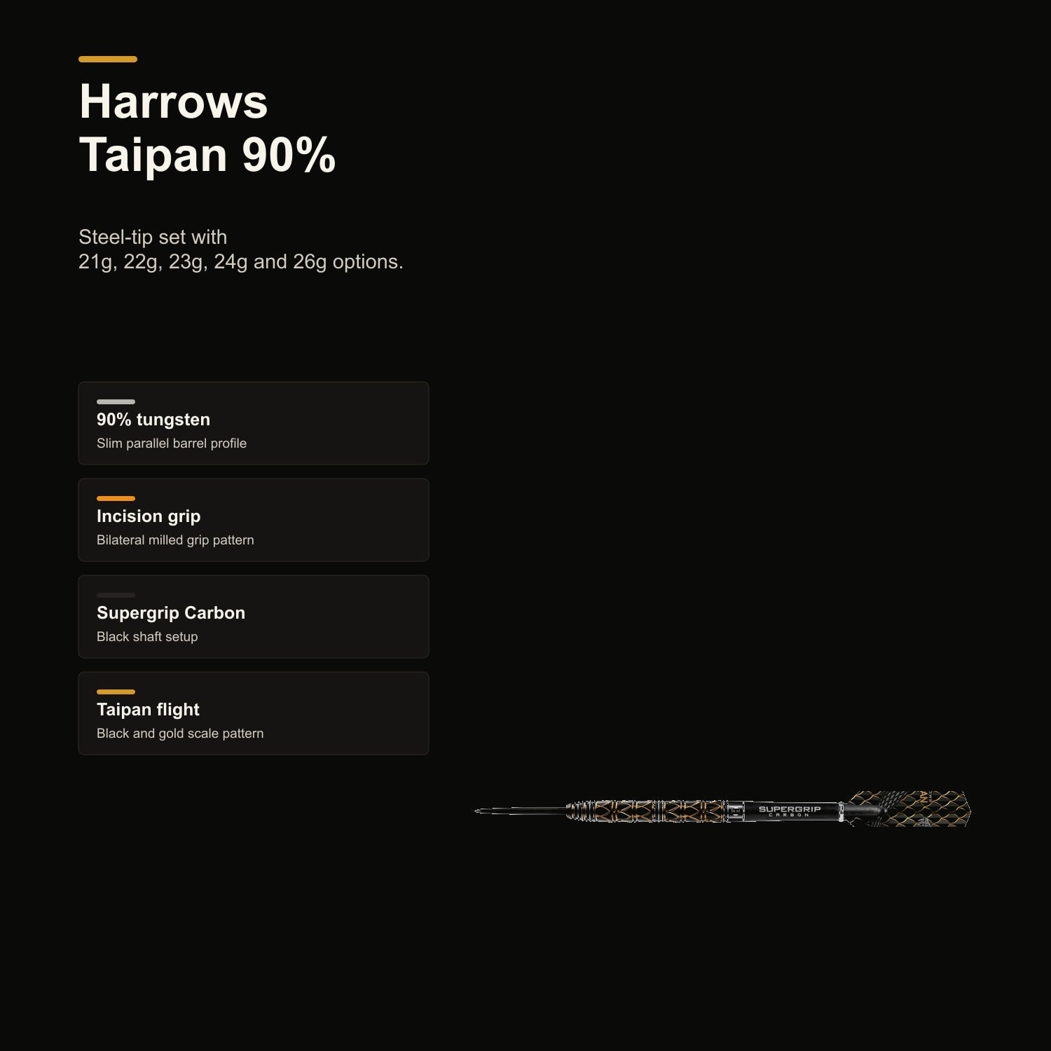 Harrows Taipan 90% product profile and key features