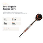 Harrows Toro 90% tungsten tapered profile
