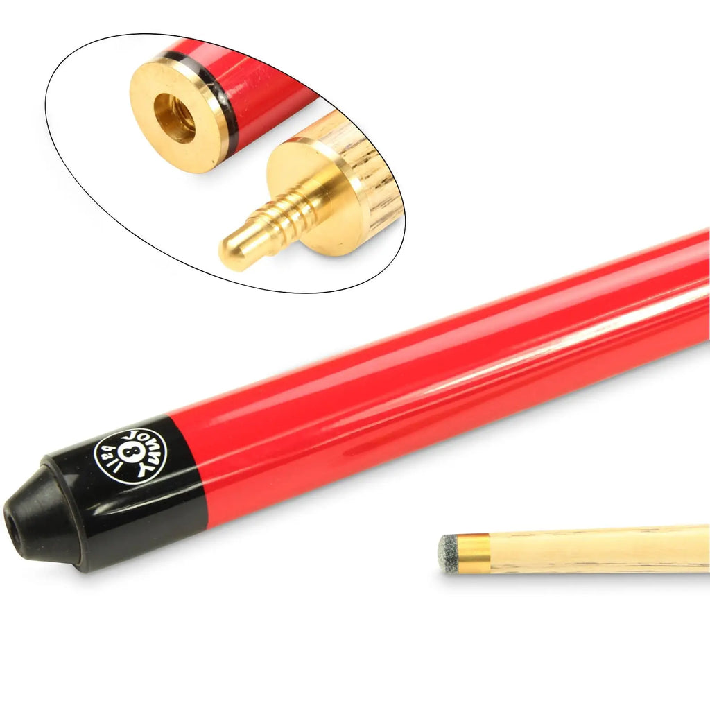 Jonny 8 Ball Red Jet 52-inch cue Cue + Case