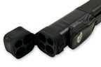 All black square cue case - 2 cues Cue + Case