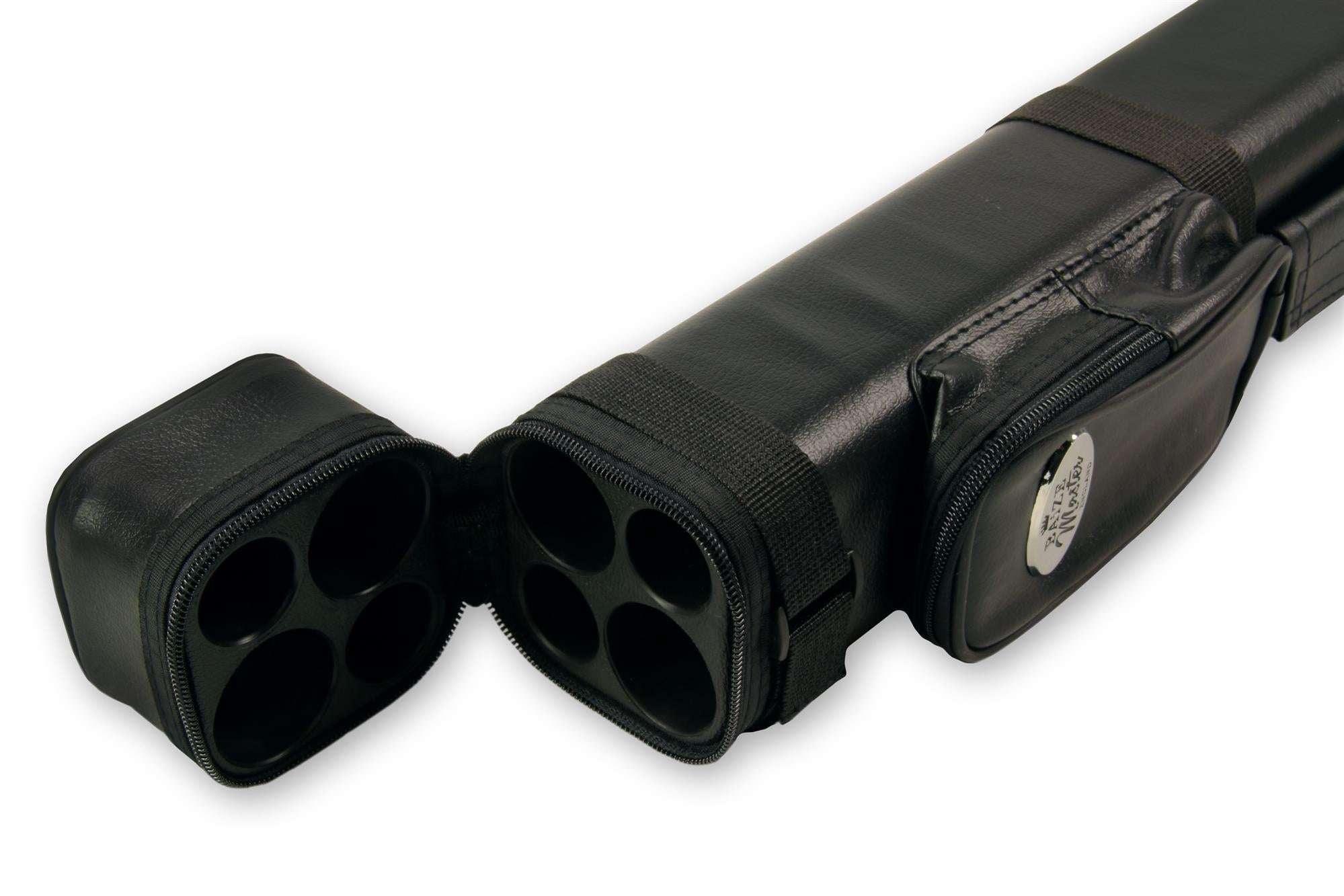 All black square cue case - 2 cues Cue + Case