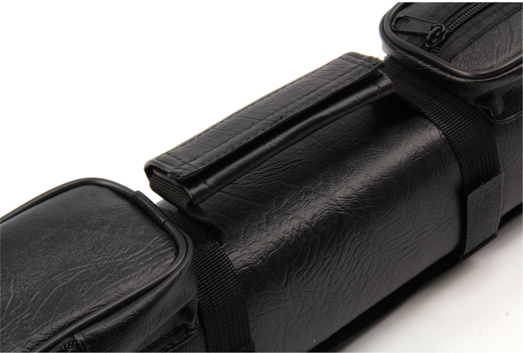 All black square cue case - 2 cues Cue + Case
