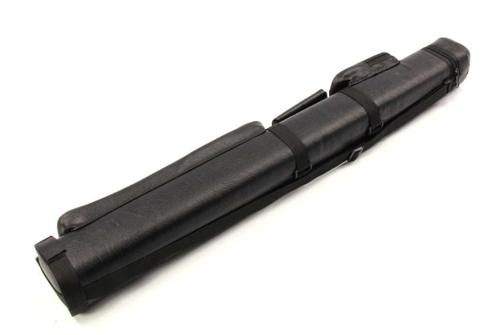 All black square cue case - 2 cues Cue + Case