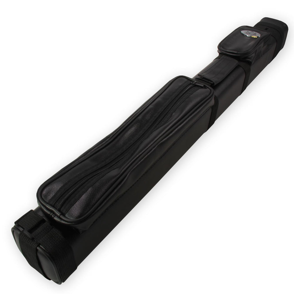 All black square cue case - 2 cues Cue + Case