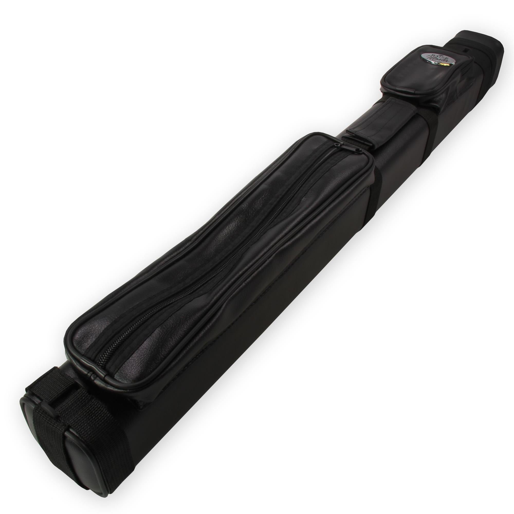 All black square cue case - 2 cues Cue + Case