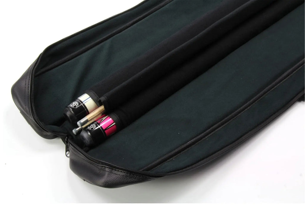 Baize Master dual soft black 2-piece cue case Cue + Case
