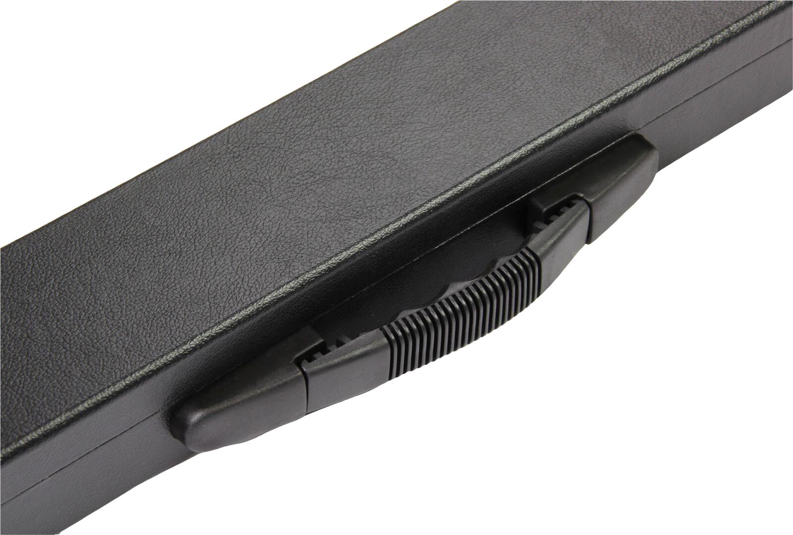 Long black hard 3/4 cue case - 121cm Cue + Case