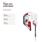 Legend Lisa Ashton The Lancashire Rose 90% darts flight and shaft detail