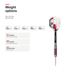 Legend Lisa Ashton The Lancashire Rose 90% darts weight options