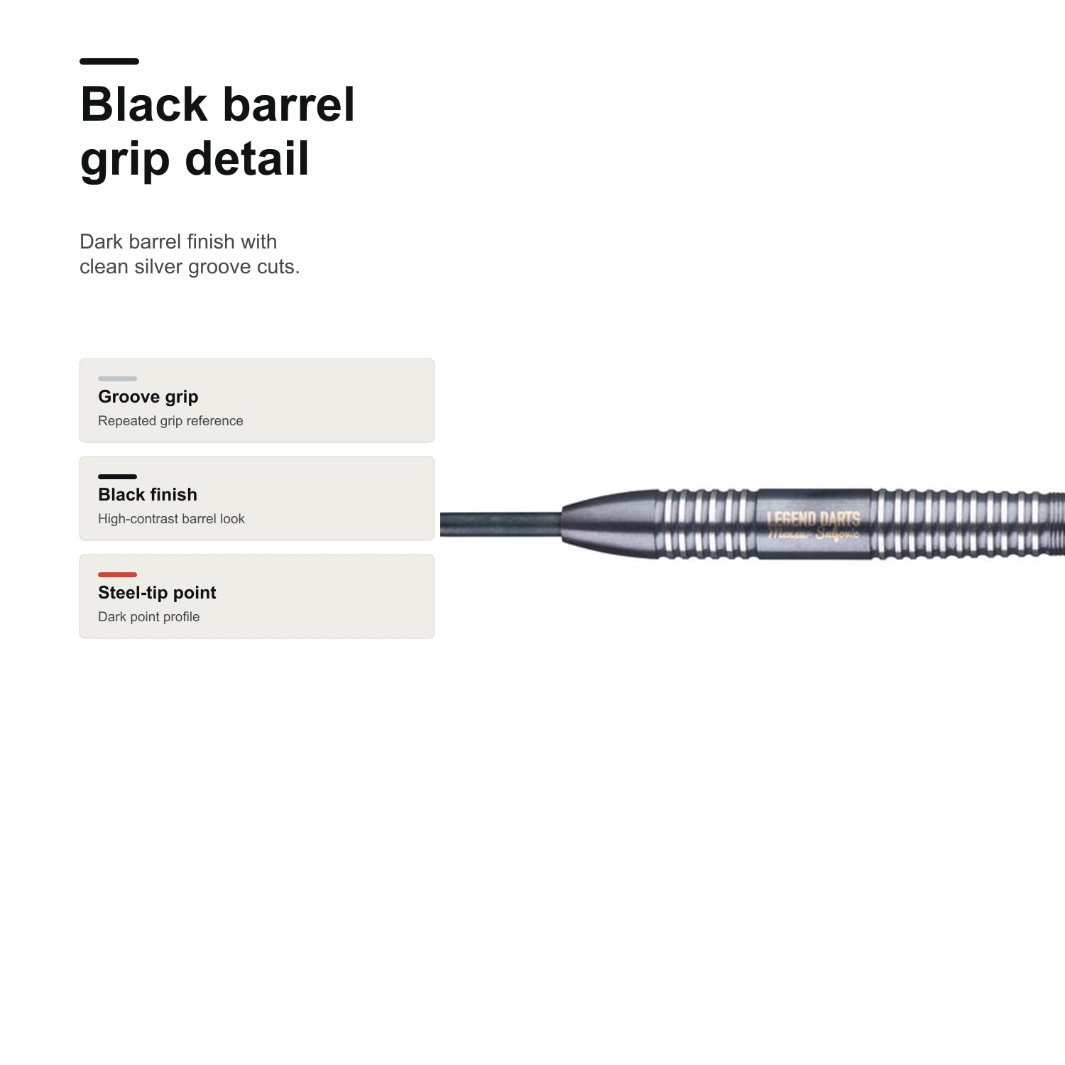 Legend Mensur Suljovic The Gentle 90% black groove detail image