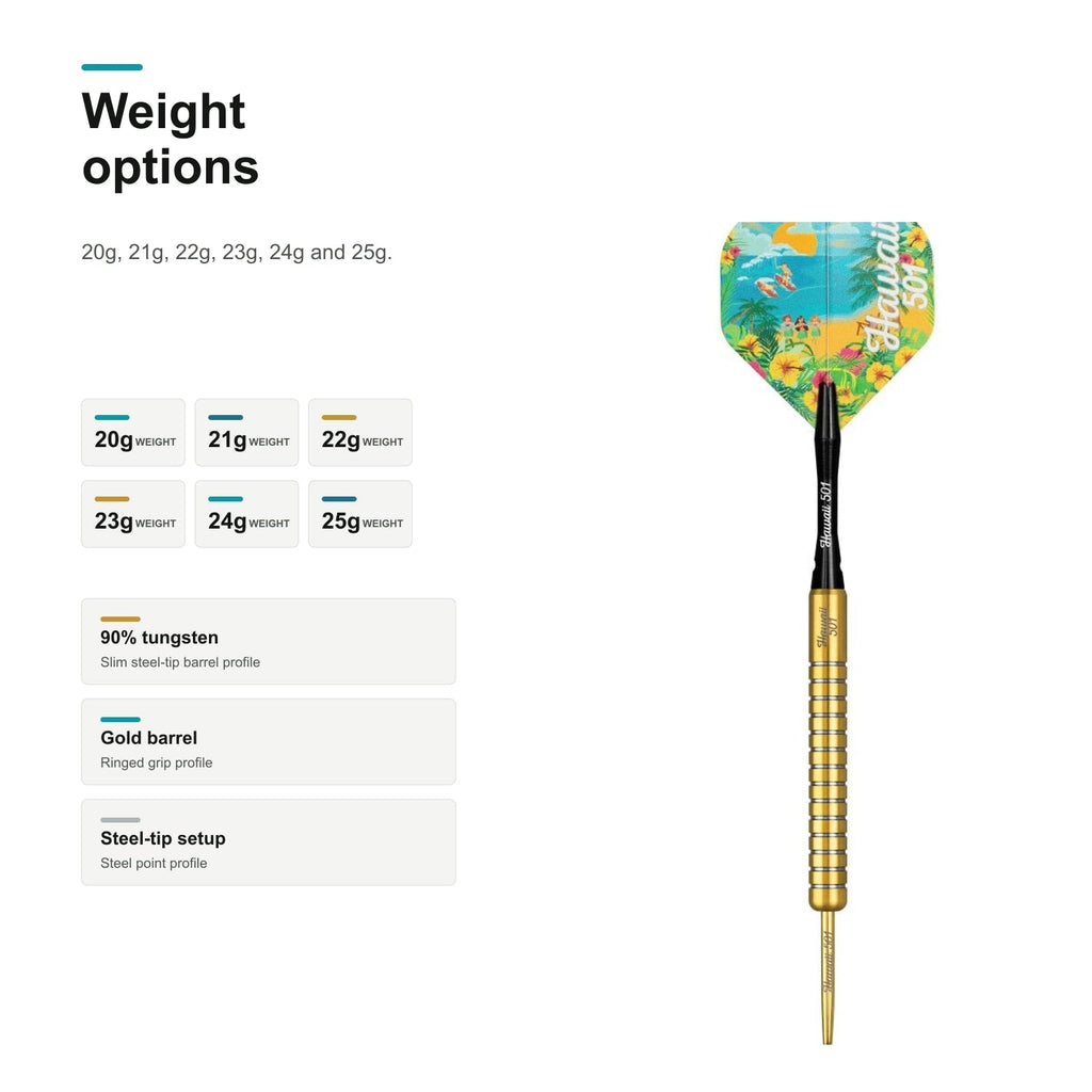 Legend Wayne Mardle 90% darts weight options