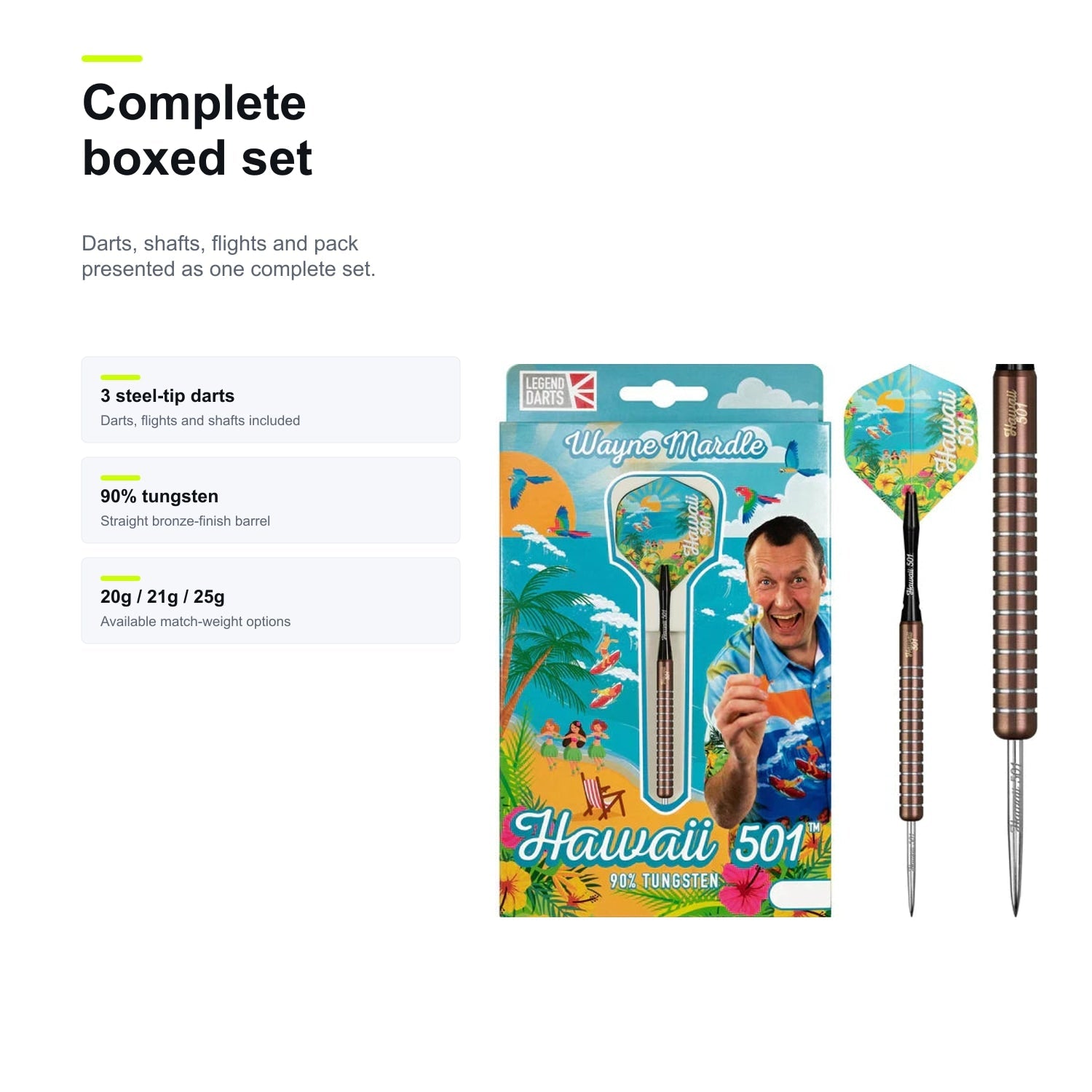 Legend Wayne Mardle Hawaii 501 Silica 90% complete boxed set image