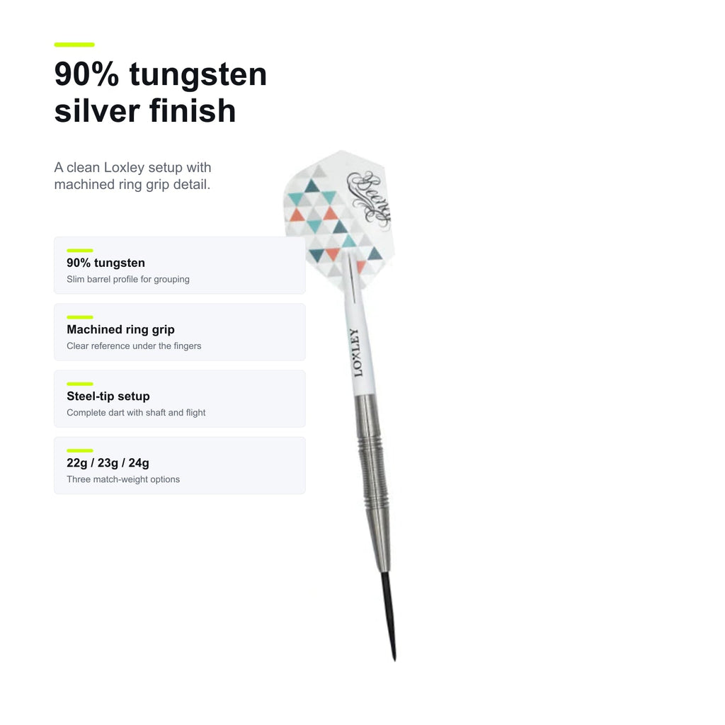 Loxley Aaron Beeney Gen 2 90% tungsten silver finish image
