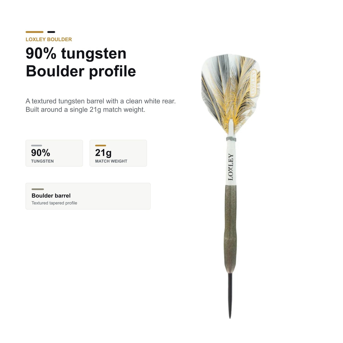 Loxley Boulder 90% tungsten profile