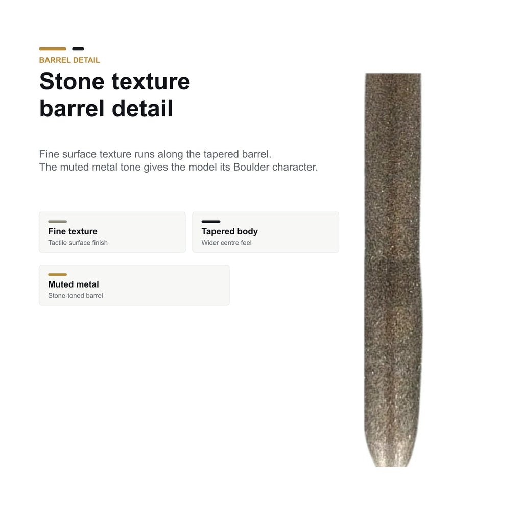 Loxley Boulder 90% stone texture barrel detail