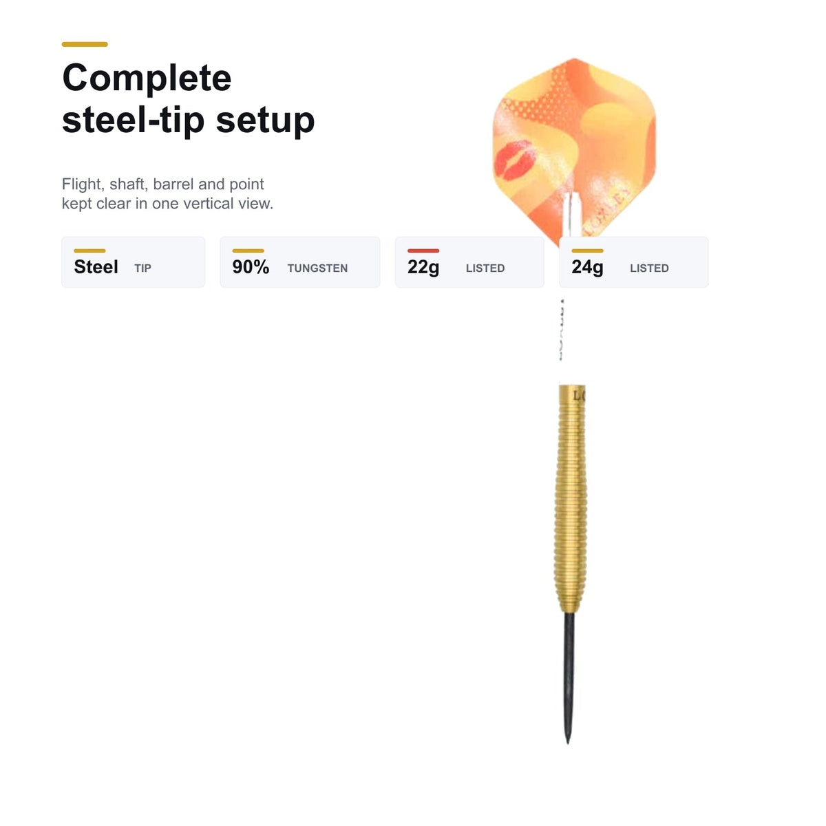 Loxley Christian Kist WC Edition 90% complete steel-tip setup image