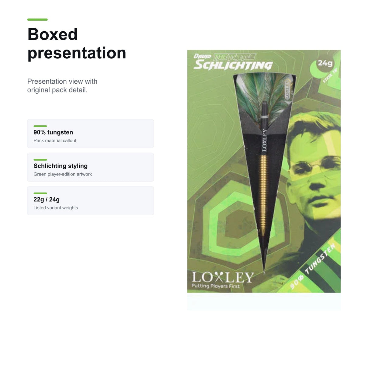 Loxley David Schlichting 90% boxed presentation image