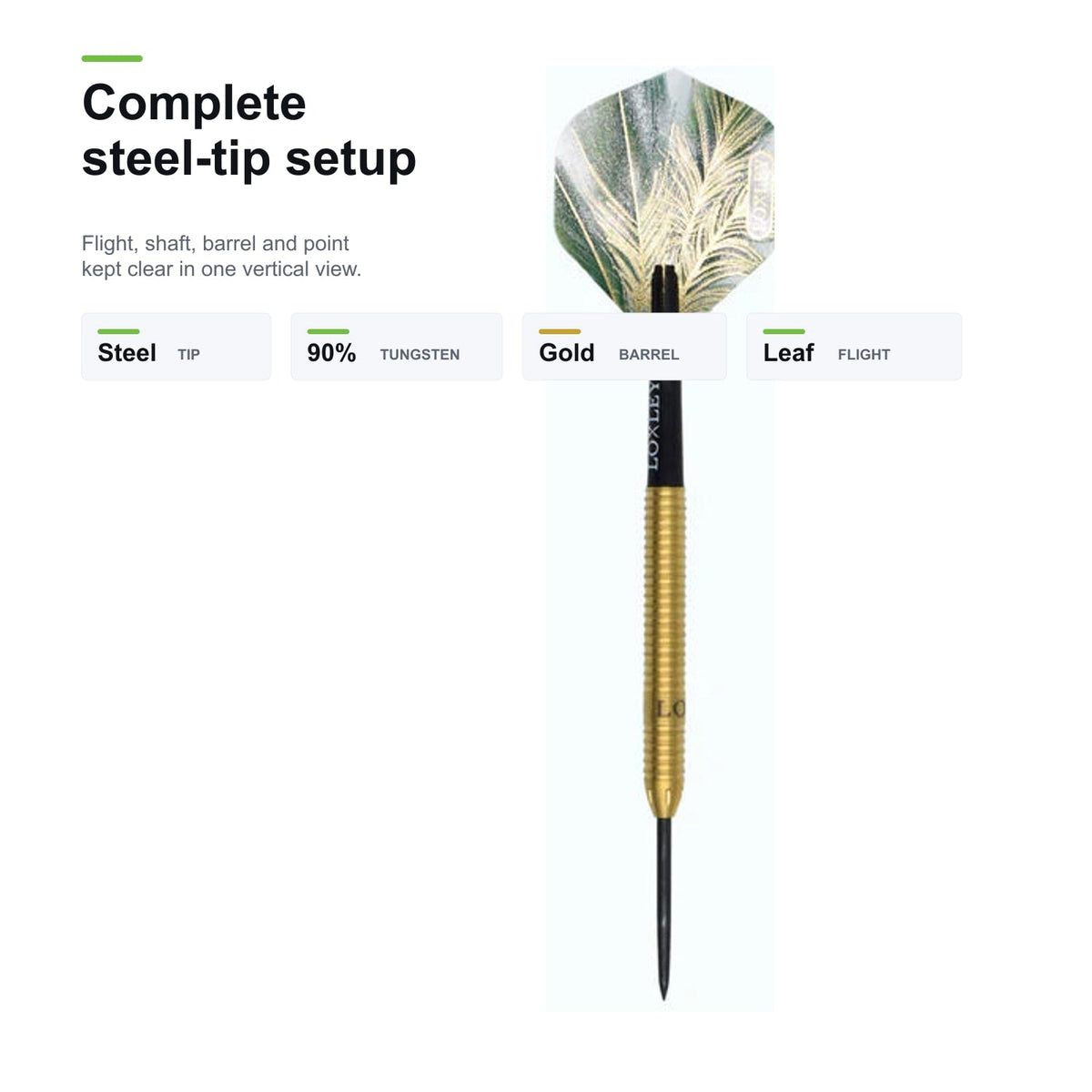 Loxley David Schlichting 90% complete steel-tip setup image