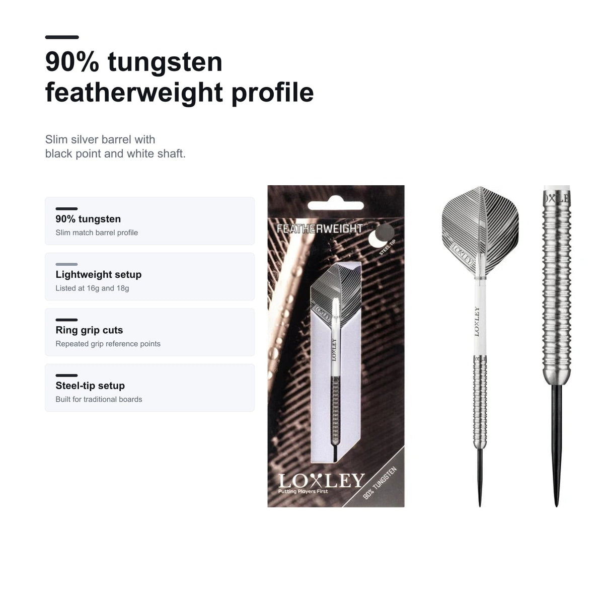 Loxley Featherweight Black tungsten featherweight profile image