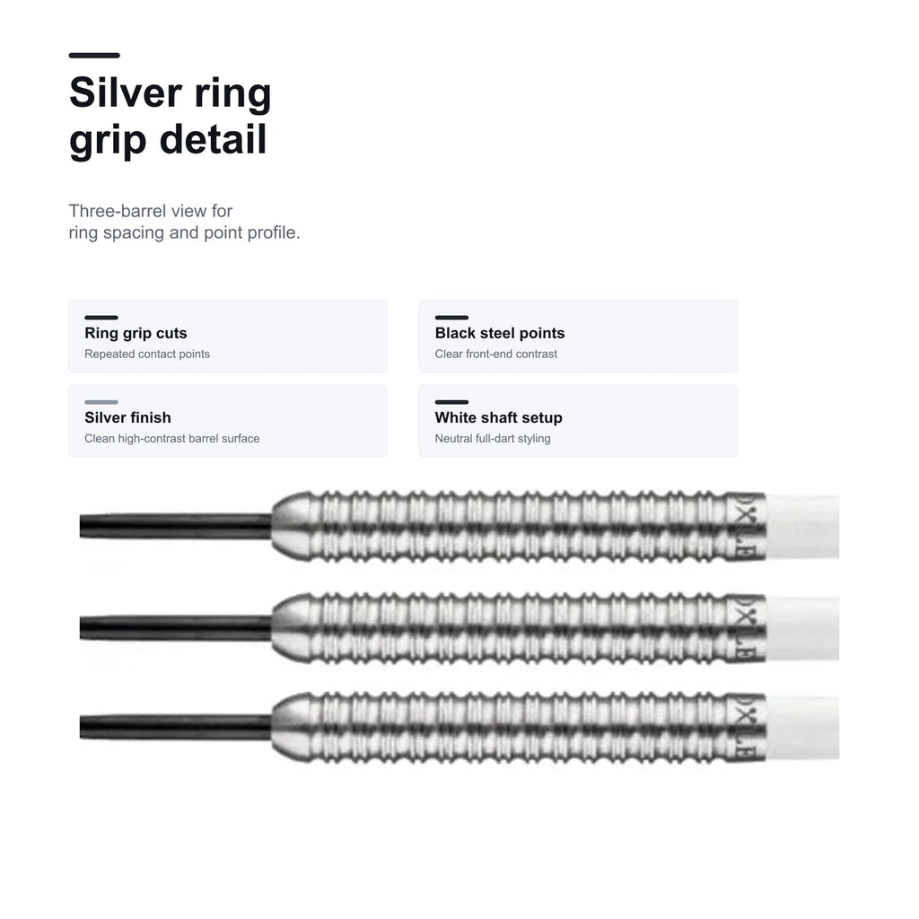 Loxley Featherweight Black silver ring grip detail image