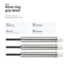 Loxley Featherweight Black silver ring grip detail image