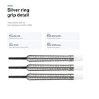 Loxley Featherweight Green silver ring grip barrel detail