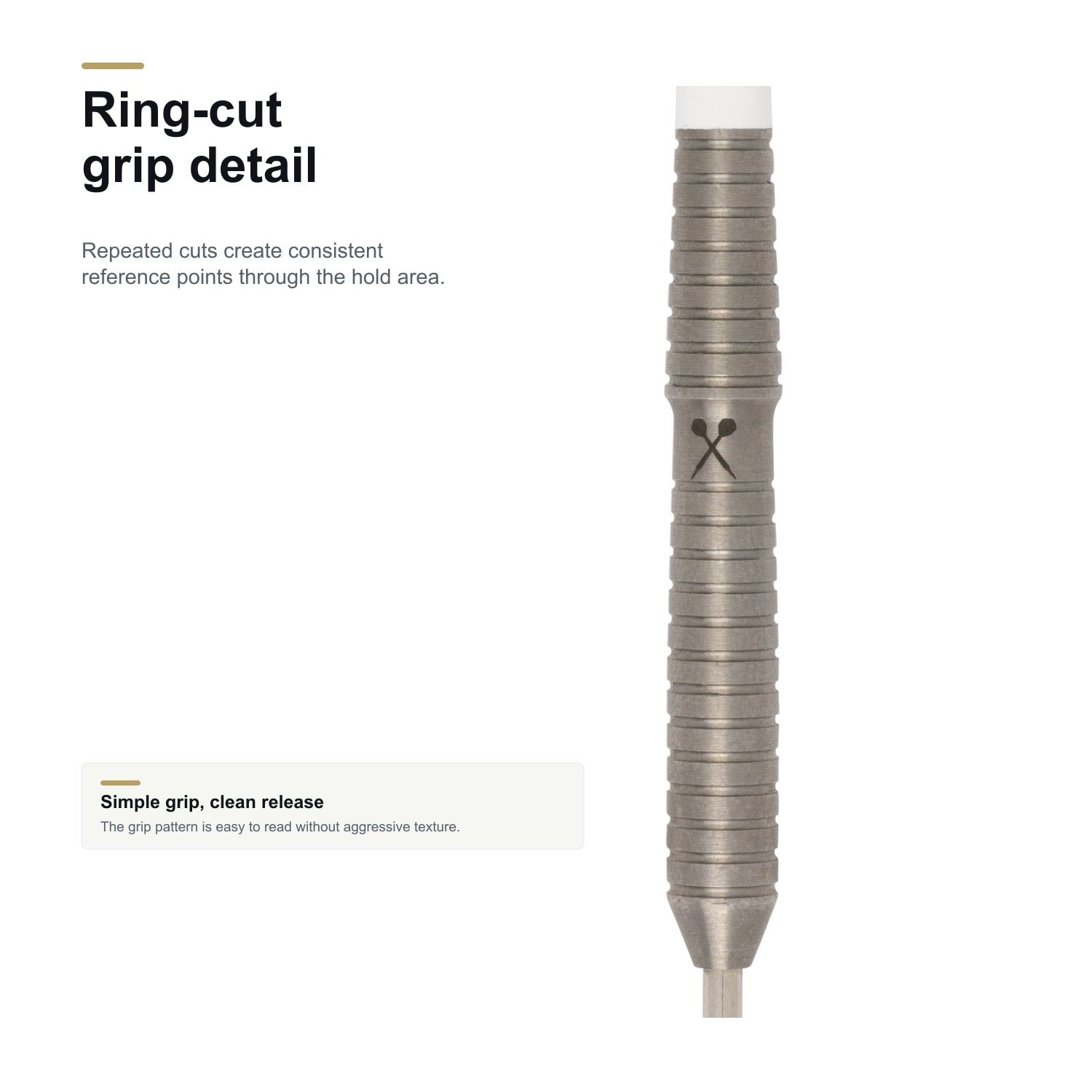 LOXLEY HOOD 90% ring-cut grip detail image